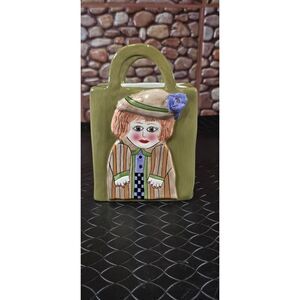 Bella Casa Susan Paley by Ganz CLAUDIA Bag Lady Flower Vase